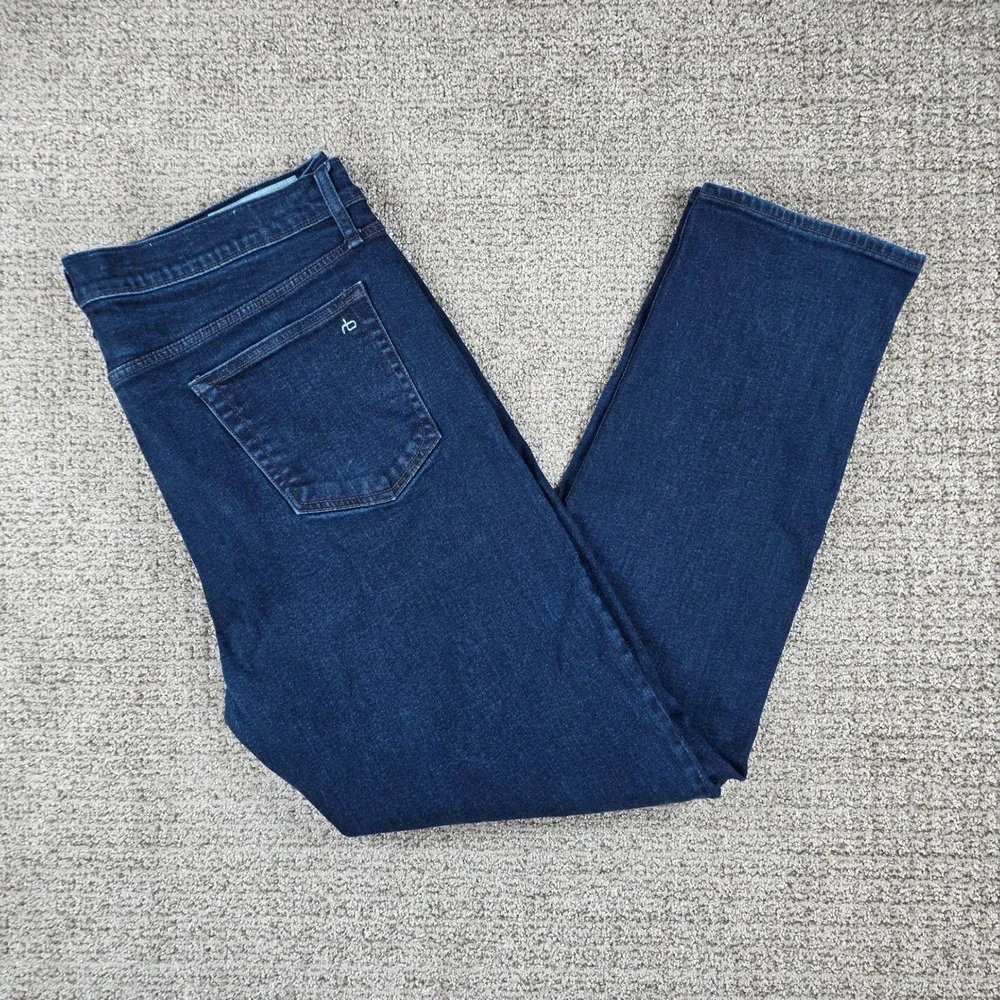 Rag & Bone Fit 2 Slim Jeans Mens 38x32 Dark Wash Rinse Cotton Cashmere
